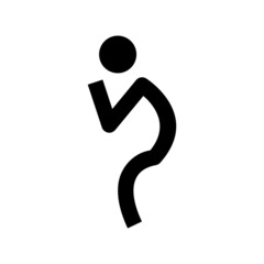 Fototapeta na wymiar pray icon or logo isolated sign symbol vector illustration - high quality black style vector icons