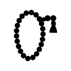 tasbih icon or logo isolated sign symbol vector illustration - high quality black style vector icons
