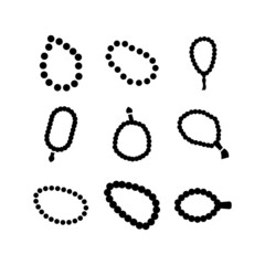 tasbih icon or logo isolated sign symbol vector illustration - high quality black style vector icons
