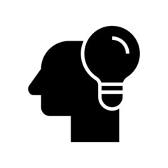 thinker icon or logo isolated sign symbol vector illustration - high quality black style vector icons
