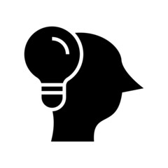 thinker icon or logo isolated sign symbol vector illustration - high quality black style vector icons
