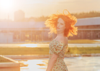 Portrait of a beautiful young woman