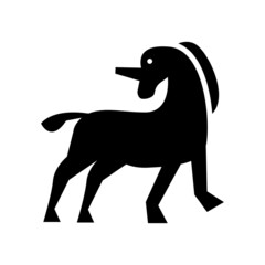 unicorn icon or logo isolated sign symbol vector illustration - high quality black style vector icons

