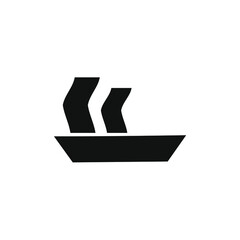 boat icon vector image
