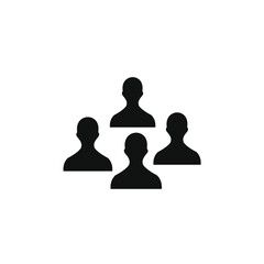 four people icon vector image