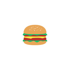 Burger icon design illustration template
