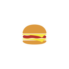Burger icon design illustration template