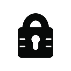 Lock icon vector set . Close illustration sign collection.