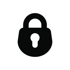 Lock icon vector set . Close illustration sign collection.