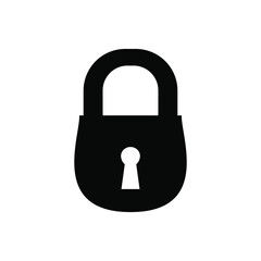 Lock icon vector set . Close illustration sign collection.