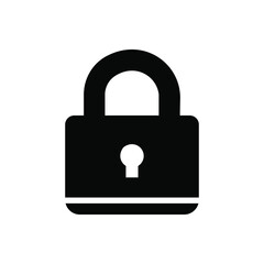 Lock icon vector set . Close illustration sign collection.