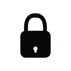 Lock icon vector set . Close illustration sign collection.