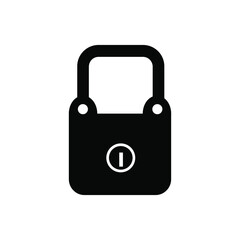 Lock icon vector set . Close illustration sign collection.