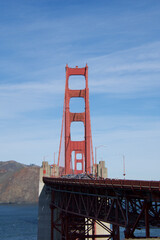 Naklejka premium golden gate bridge city