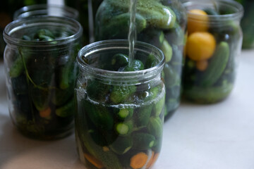 Preservation of cucumbers for the winter. Ecological food
