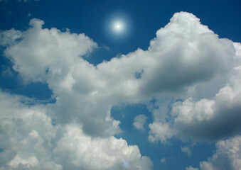 Cloudy sky background