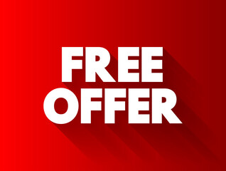 Free offer text quote, concept background