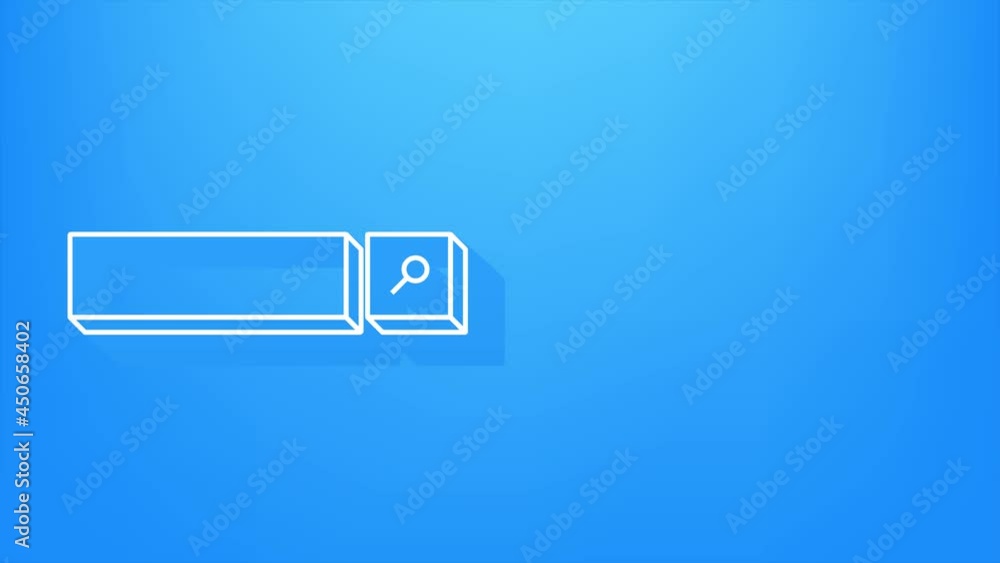 Poster search bar icon, set of search boxes ui template isolated on white background. motion graphics.