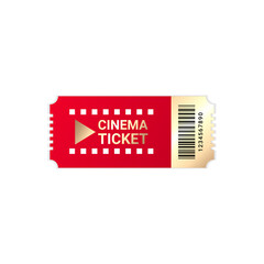 luxury and attractive cinema ticket design