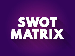 SWOT matrix text quote, business concept background