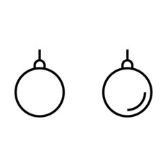 christmas ball icon
