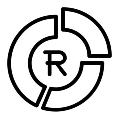 South African Rand Money Expenditure Icon