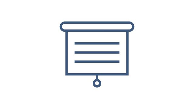 Office icon. Web icon set. Office, great design for any purposes. Motion graphics.