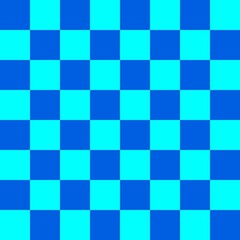 Blue checkerboard pattern background. Check pattern designs for decorating wallpaper. Vector background.