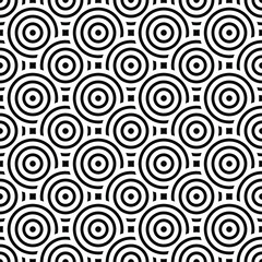 Fototapeta premium Overlapping Circles Pattern. Seamless pattern. Abstract Background. Ethnic pattern background.