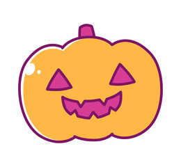 ハロウィン　カボチャ　イラスト素材