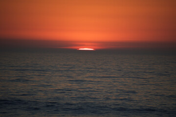 sunset in the sea