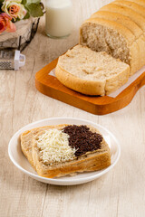 Roti sisir or Homemade Sweet Soft Pull Over Bread. Roti sisir is an  traditional bread that is much liked by the Indonesian people for breakfast