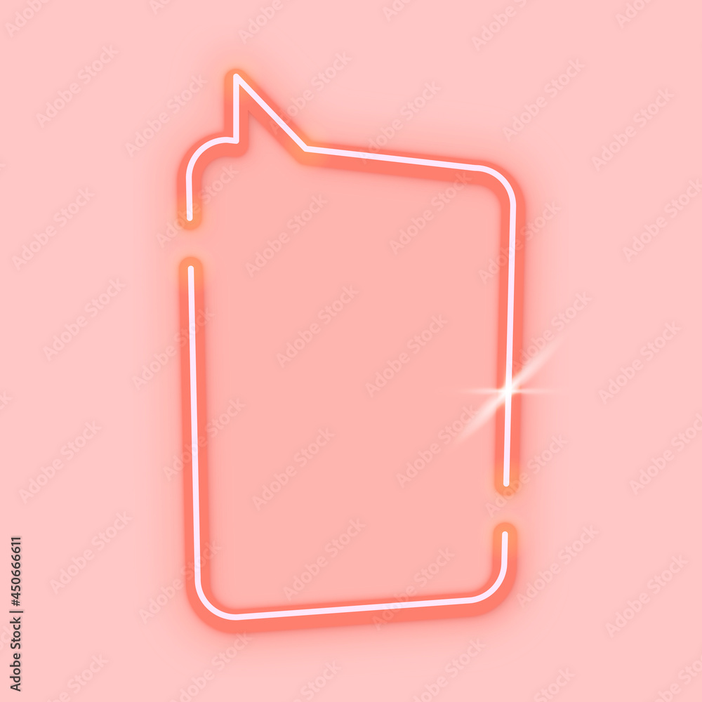 Poster red speech balloon design element vector