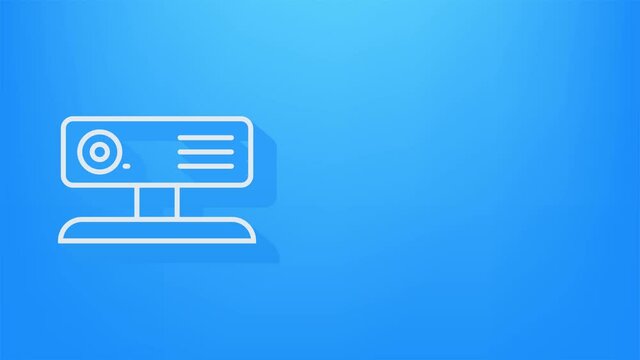 Office icon. Web icon set. Office, great design for any purposes. Motion graphics.