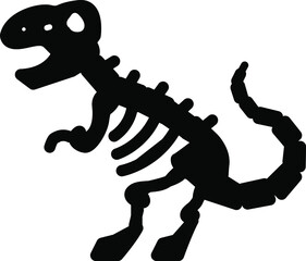 Dinosaur skeleton icon