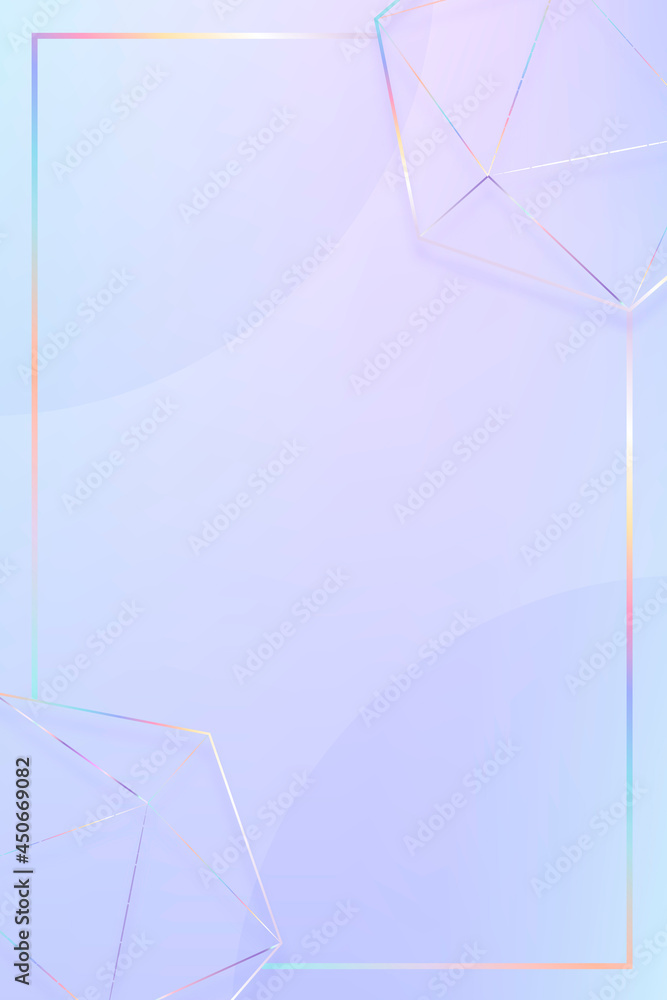 Poster geometric shapes border vector background design space