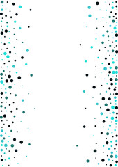 Indigo Confetti Top Vector  White Background.