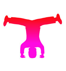 headspin red silhouette