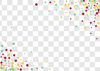 Orange Confetti Carnival Vector Transparent