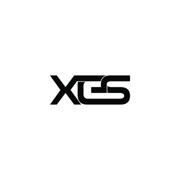 xes initial letter monogram logo design