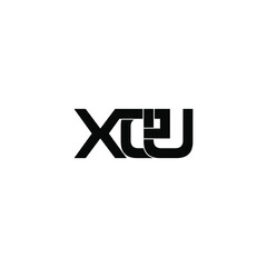 xeu initial letter monogram logo design
