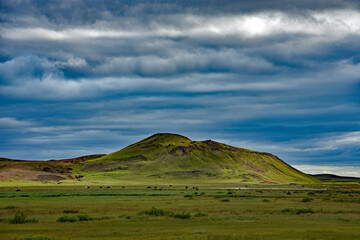 Old vulcano in Iceland