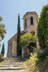 Église Notre-Dame d'Alidon, Oppède-le-Vieux, Lubéron, Provence, 