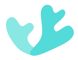 Silhouette of seaweed for design