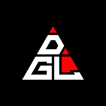 DGL triangle letter logo design with triangle shape. DGL triangle logo design monogram. DGL triangle vector logo template with red color. DGL triangular logo Simple, Elegant, and Luxurious Logo. DGL 
