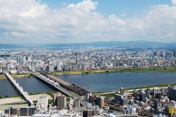 Obraz premium 淀川のある景色