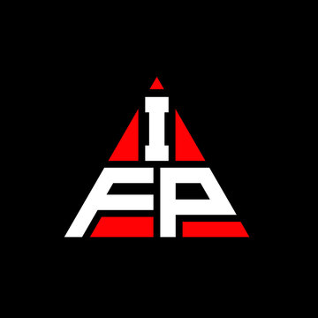 IFP triangle letter logo design with triangle shape. IFP triangle logo design monogram. IFP triangle vector logo template with red color. IFP triangular logo Simple, Elegant, and Luxurious Logo. IFP 