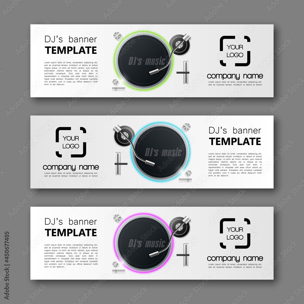 Aufkleber banner party background. modern template music vector design. vector abstract design party banner. w