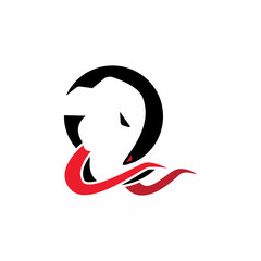 illustration of an Elephant with power