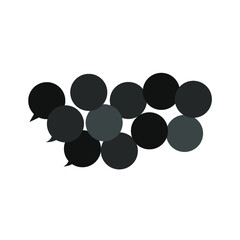 vector collection of chat bubbles and circles